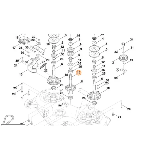STIHL   Wałek noża 6170 702 0710